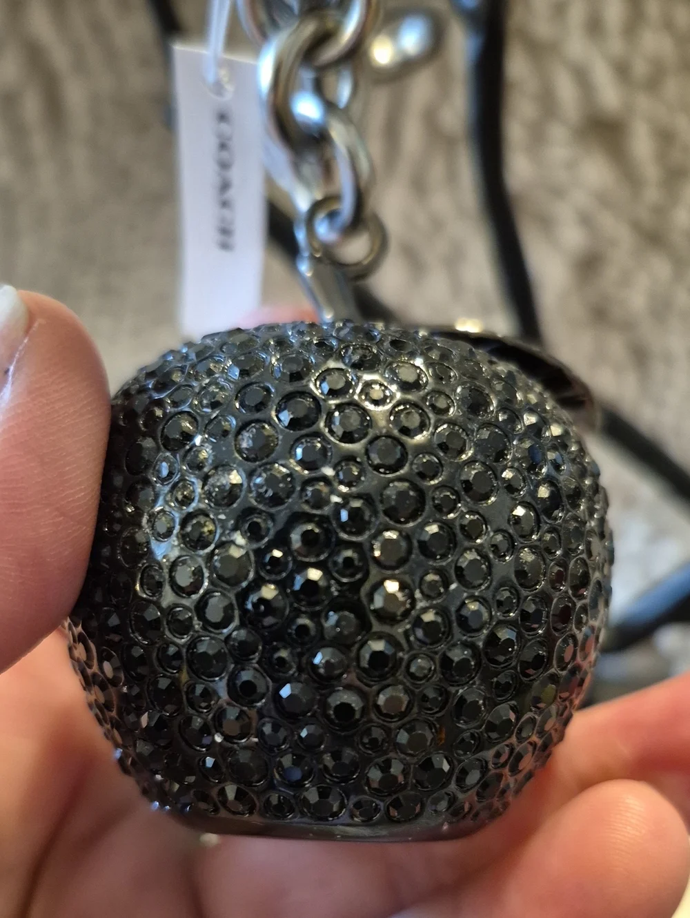NWT Coach Crystal Apple Bag Charm [C9-5]